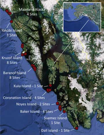 jpg Map of Southeast Alaska Sites